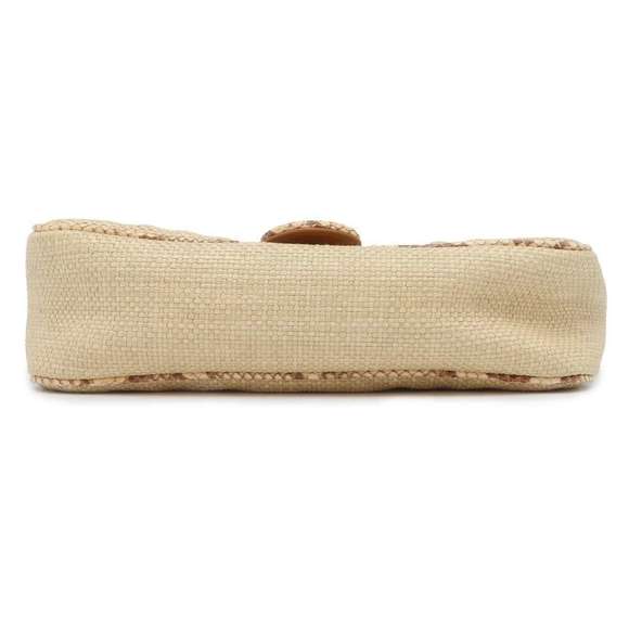 Gucci GG Marmont Raffia Python Chain Shoulder Bag - Picture 3 of 12